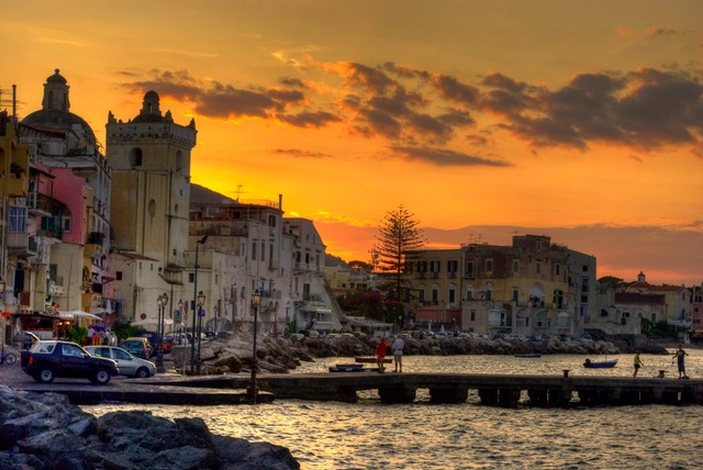 il tramonto a Ischia