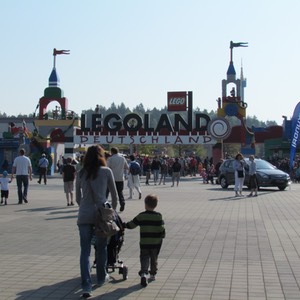 l'ingresso di Legoland in Germania coni bambini