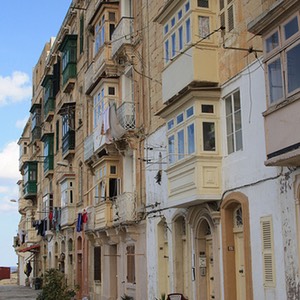 le strade di Valletta a Malta